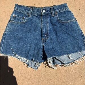 Vintage Levi Shorts dark denim classic Levi perfect for sunny days and casual